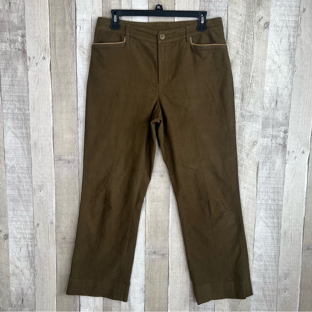 Vintage Y2K Lauren Ralph Lauren
Moleskin Felt Straight Leg Pants Size 8
Brown